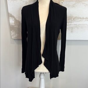 INC Black open cardigan size medium